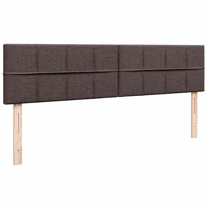 vidaXL Lit ottoman avec matelas Marron foncé 180x200 cm Tissu