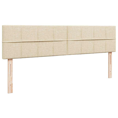 Ottoman-Bett mit Matratze Creme 180x200 cm Stoff