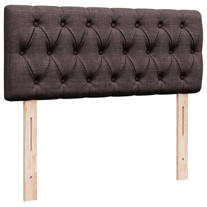 vidaXL Lit ottoman avec matelas Marron foncé 120x190 cm Tissu