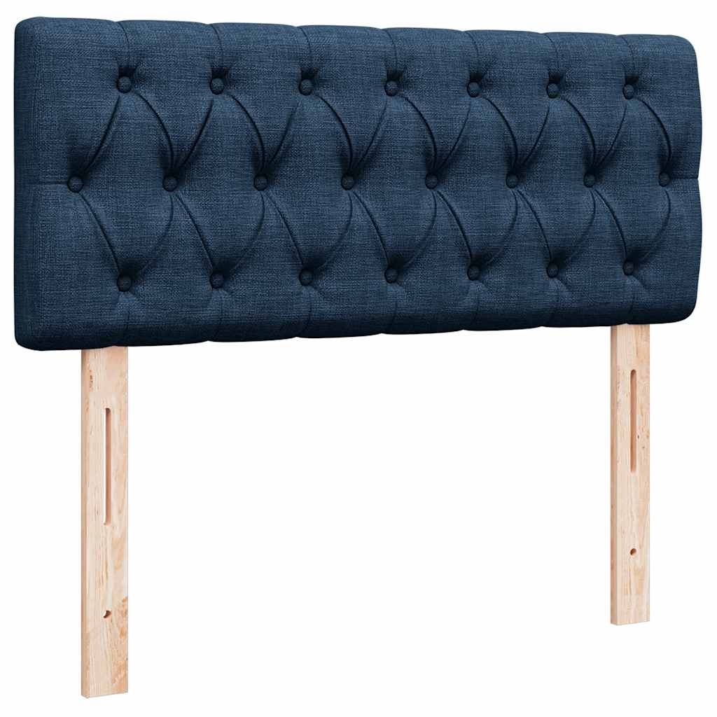 vidaXL Ottoman-Bett mit Matratze Blau 120x190 cm Stoff