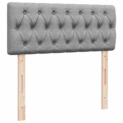 vidaXL Lit ottoman avec matelas Gris clair 120x200 cm Tissu