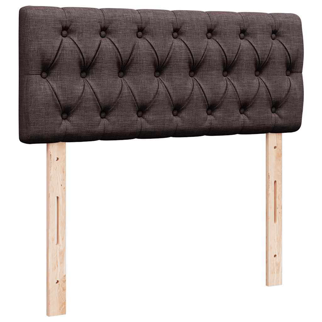 vidaXL Ottoman-Bett mit Matratze Dunkelbraun 120x200 cm Stoff