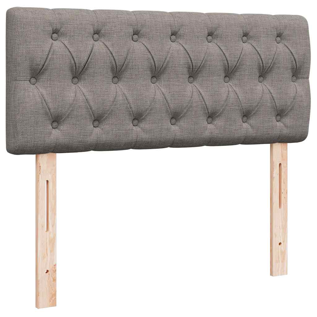 vidaXL Ottoman-Bett mit Matratze Taupe 120x200 cm Stoff