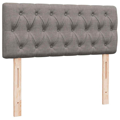 vidaXL Ottoman-Bett mit Matratze Taupe 120x200 cm Stoff
