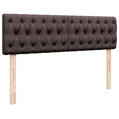 vidaXL Ottoman-Bett mit Matratze Dunkelbraun 140x190 cm Stoff