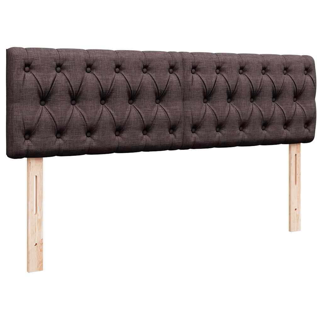 Ottoman-Bett mit Matratze Dunkelbraun 140x200 cm Stoff