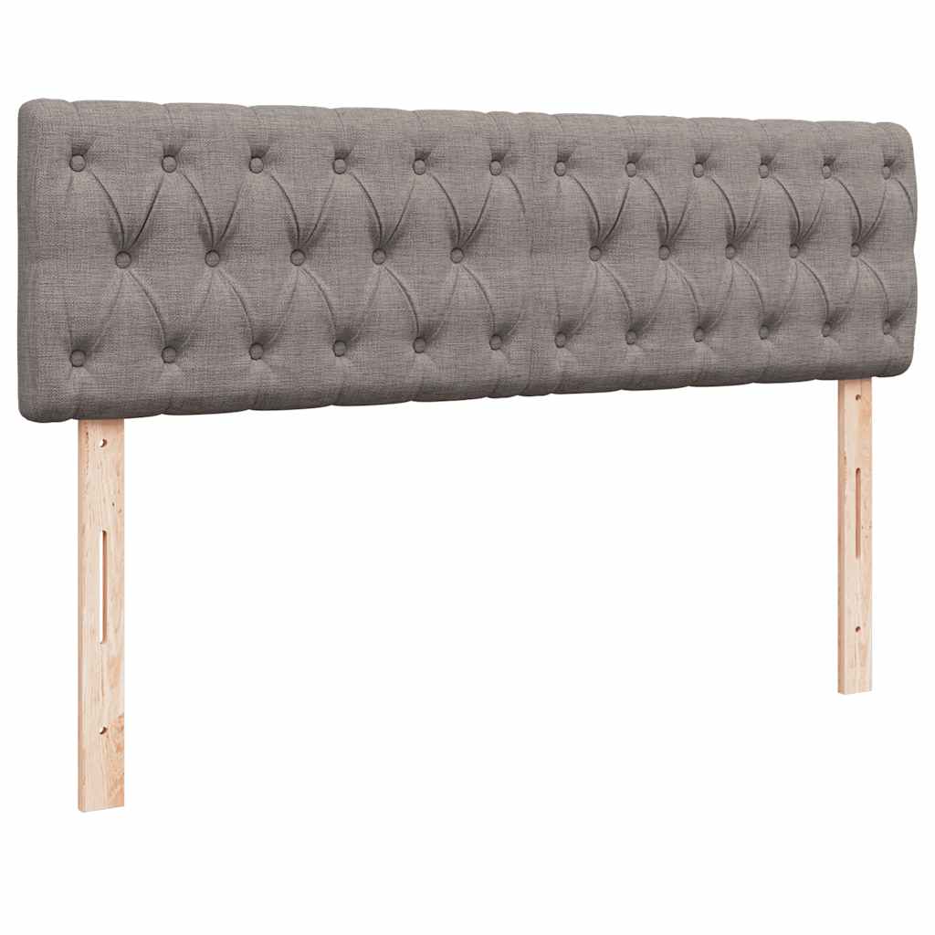 vidaXL Ottoman-Bett mit Matratze Taupe 140x200 cm Stoff