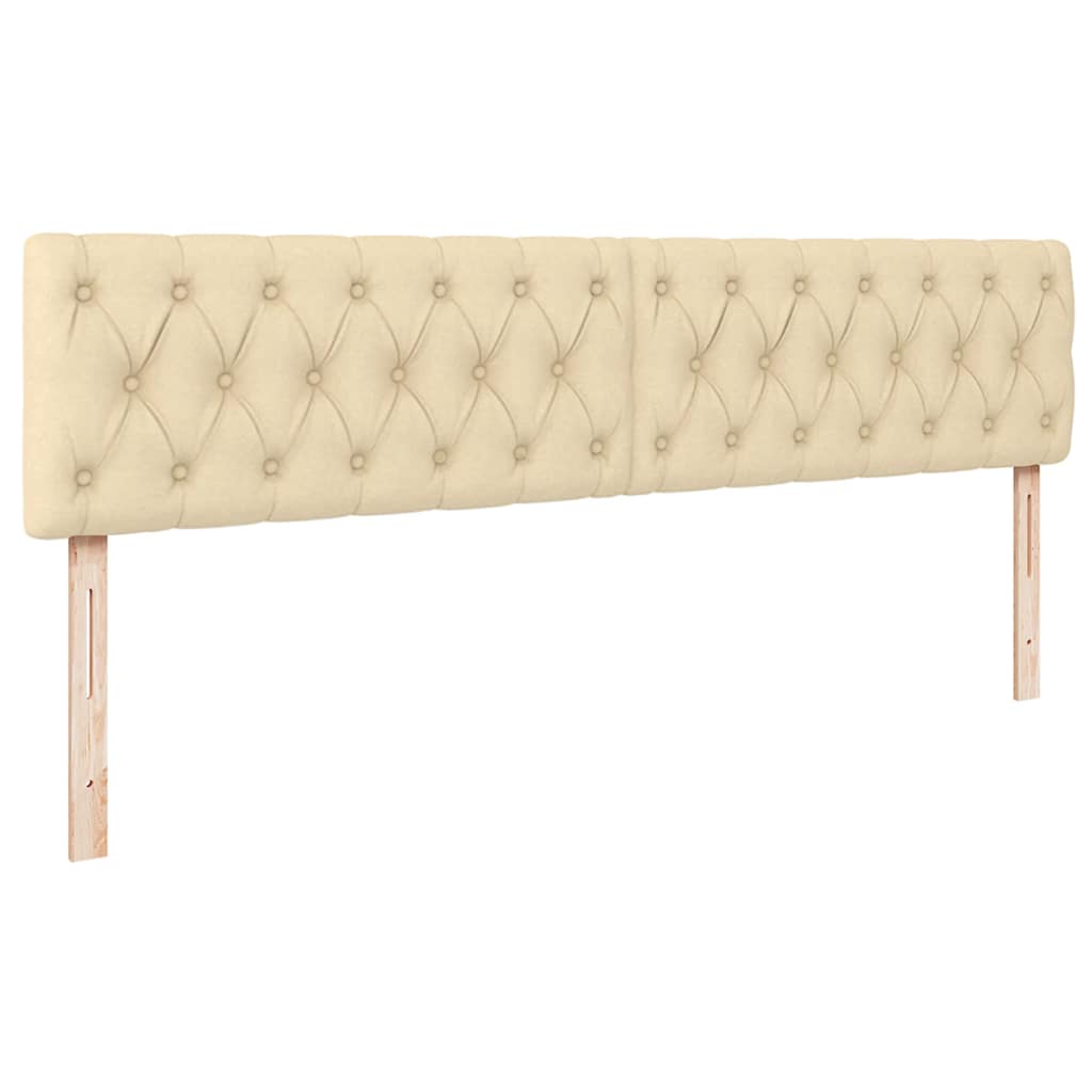 Ottoman-Bett mit Matratze Creme 160x200 cm Stoff