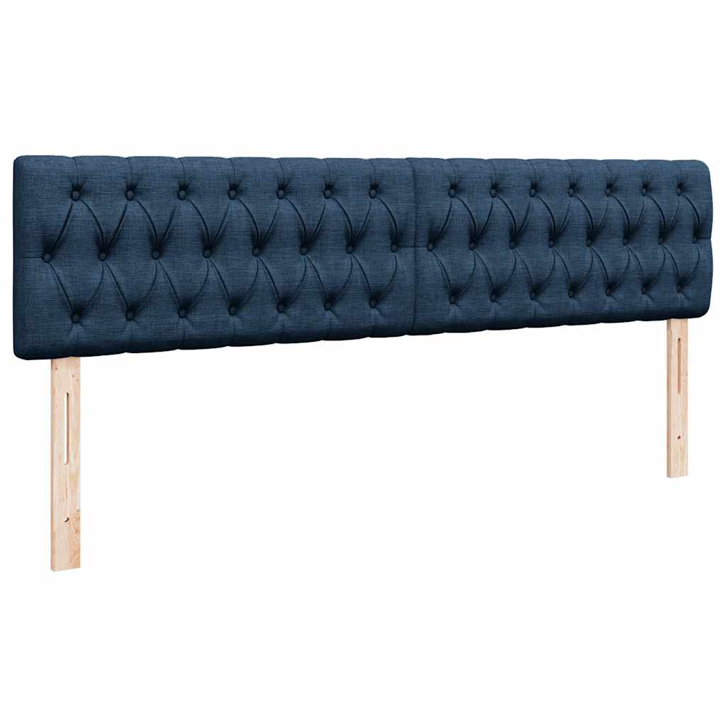 vidaXL Ottoman-Bett mit Matratze Blau 160x200 cm Stoff