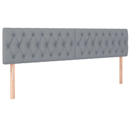 Ottoman-Bett mit Matratze Hellgrau 180x200 cm Stoff