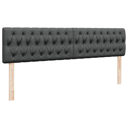 vidaXL Lit ottoman avec matelas gris foncé 180x200 cm tissu