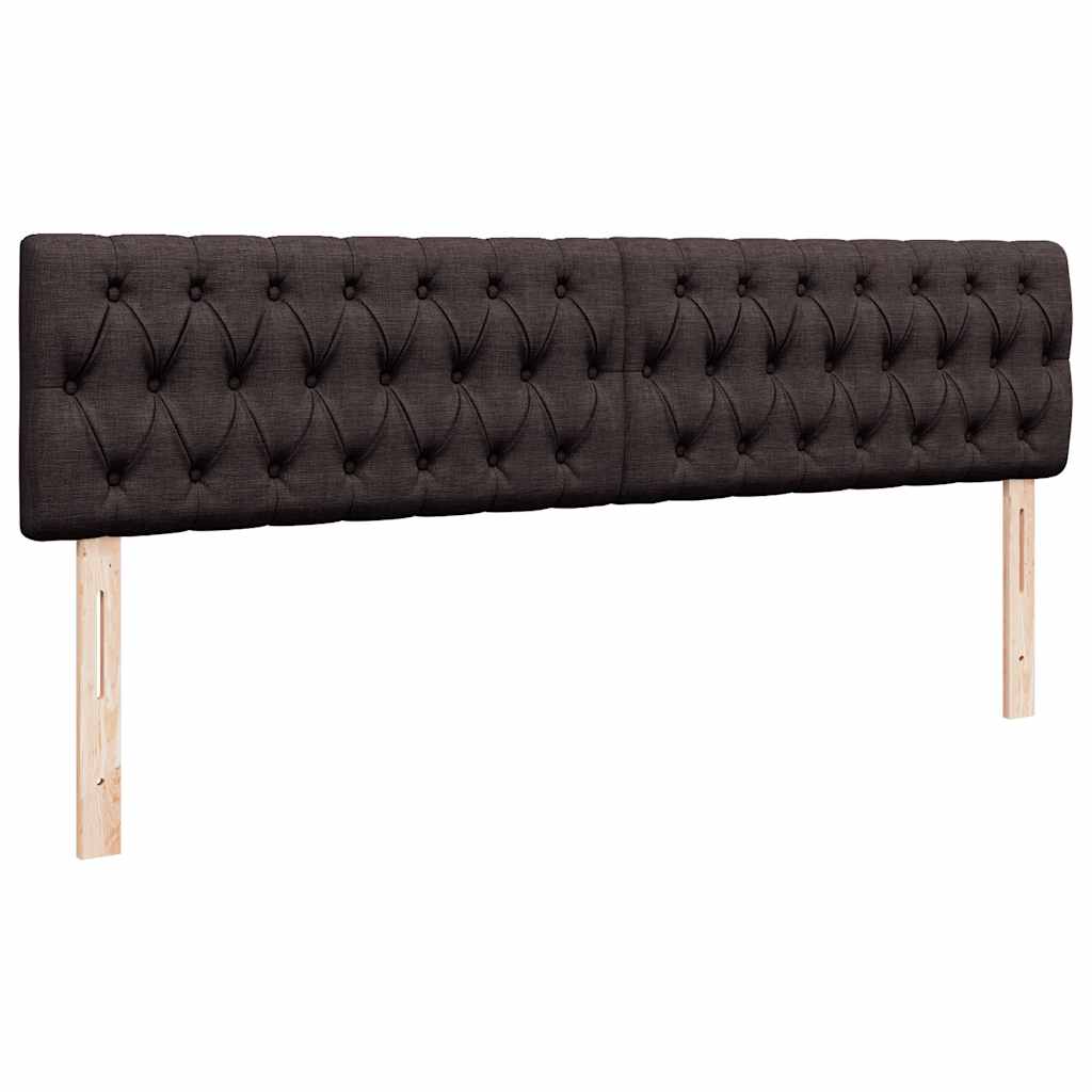 vidaXL Lit ottoman avec matelas Marron foncé 180x200 cm Tissu