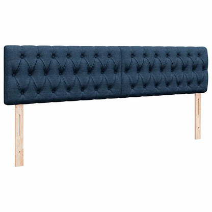 vidaXL Ottoman-Bett mit Matratze Blau 180x200 cm Stoff