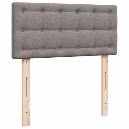 vidaXL Ottoman-Bett mit Matratze Taupe 80x200 cm Stoff