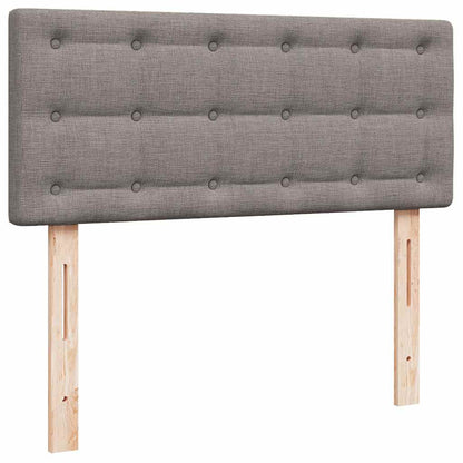 vidaXL Lit coffre avec matelas Taupe 120x190 cm Tissu