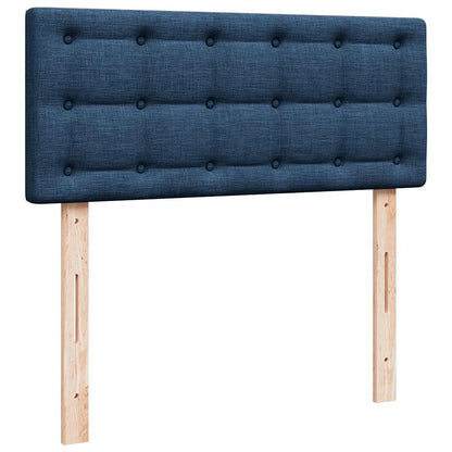 vidaXL Ottoman-Bett mit Matratze Blau 120x200 cm Stoff