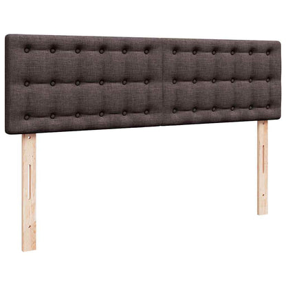 Ottoman-Bett mit Matratze Dunkelbraun 140x190 cm Stoff