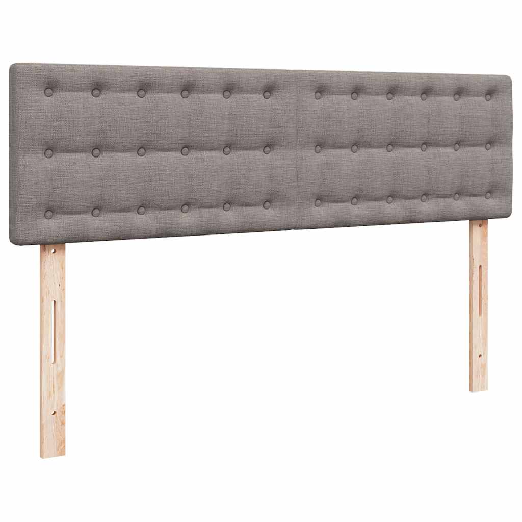 Ottoman-Bett mit Matratze Taupe 140x190 cm Stoff