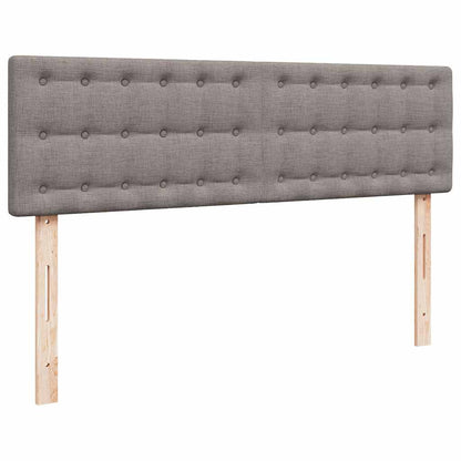 Ottoman-Bett mit Matratze Taupe 140x190 cm Stoff
