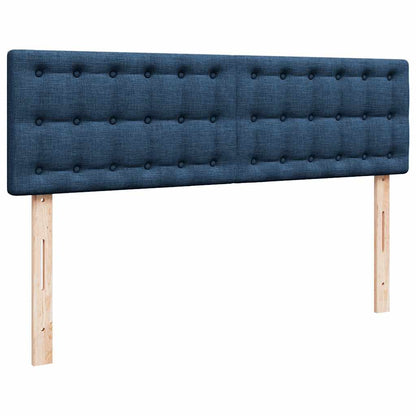 vidaXL Ottoman-Bett mit Matratze Blau 140x190 cm Stoff