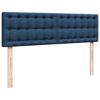 vidaXL Ottoman-Bett mit Matratze Blau 140x200 cm Stoff