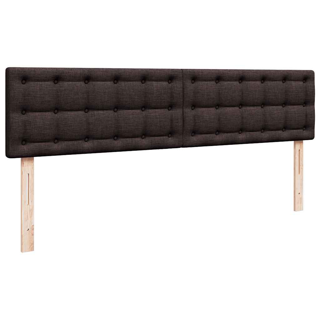 vidaXL Ottoman-Bett mit Matratze Dunkelbraun 160x200 cm Stoff