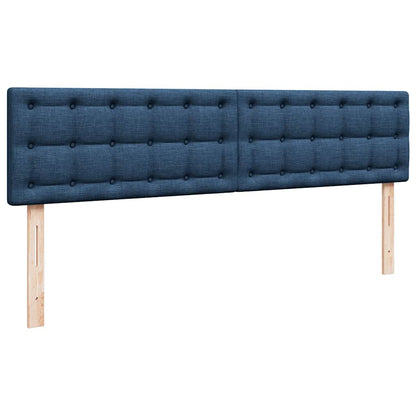 vidaXL Ottoman-Bett mit Matratze Blau 160x200 cm Stoff
