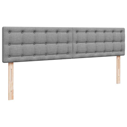 vidaXL Lit ottoman avec matelas Gris clair 180x200 cm Tissu