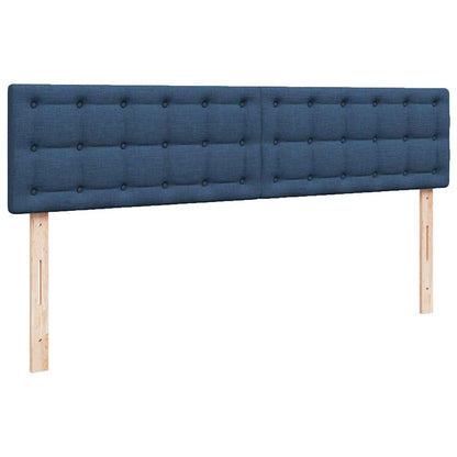 vidaXL Ottoman-Bett mit Matratze Blau 180x200 cm Stoff