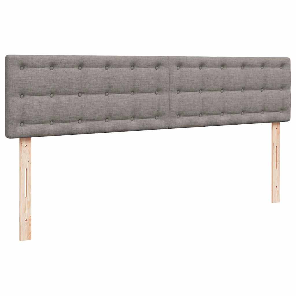vidaXL Ottoman-Bett mit Matratze Taupe 200x200 cm Stoff