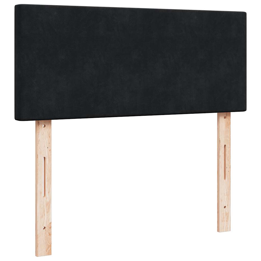 vidaXL Ottoman-Bett mit Matratze Schwarz 120x190 cm Samt