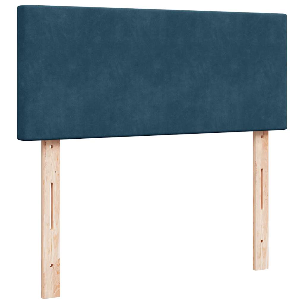 vidaXL Ottoman-Bett mit Matratze Dunkelblau 120x200 cm Samt