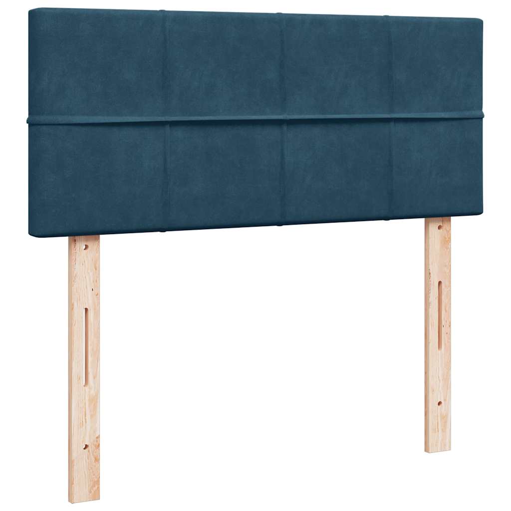 vidaXL Ottoman-Bett mit Matratze Dunkelblau 120x190 cm Samt