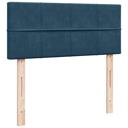 vidaXL Ottoman-Bett mit Matratze Dunkelblau 120x190 cm Samt
