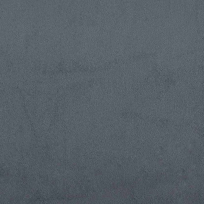 vidaXL Lit coffre avec matelas Gris foncé 90x190 cm Velours