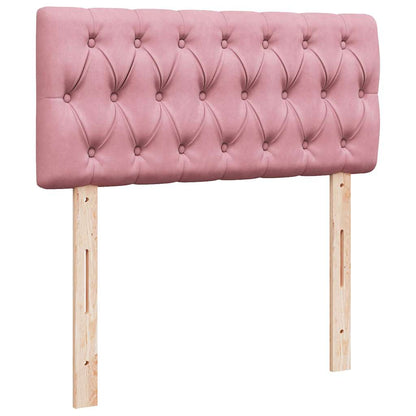 vidaXL Ottoman-Bett mit Matratze Rosa 90x190 cm Samt
