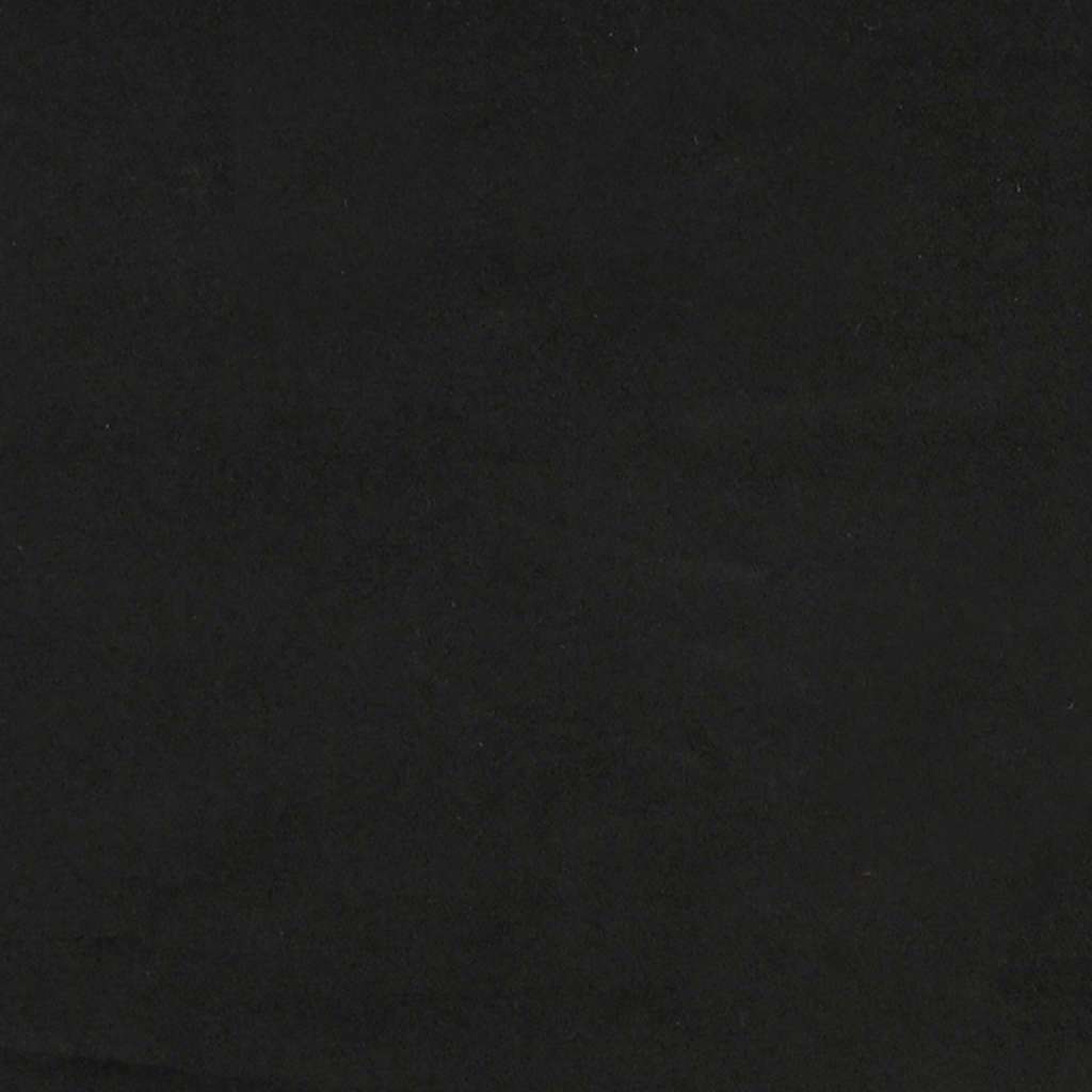 vidaXL Ottoman-Bett mit Matratze Schwarz 90x200 cm Samt