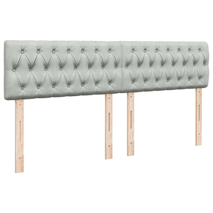 vidaXL Ottoman-Bett mit Matratze Hellgrau 180x200 cm Samt