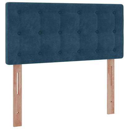vidaXL Ottoman-Bett mit Matratze Dunkelblau 80x200 cm Samt