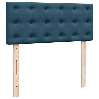 vidaXL Ottoman-Bett mit Matratze Dunkelblau 120x190 cm Samt