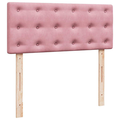 vidaXL Ottoman-Bett mit Matratze Rosa 120x190 cm Samt