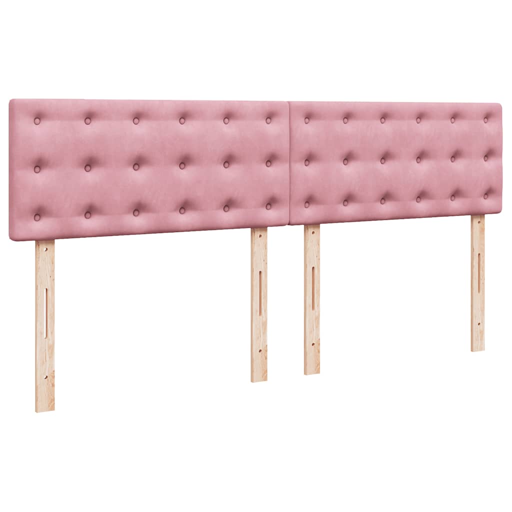 vidaXL Ottoman-Bett mit Matratze Rosa 180x200 cm Samt