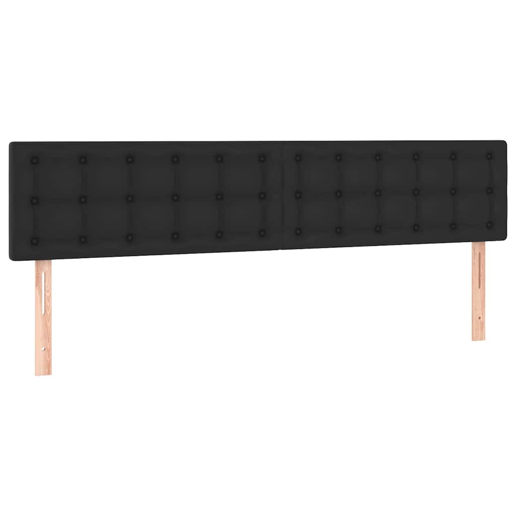 vidaXL Lit ottoman avec matelas Noir 160x200 cm Similicuir