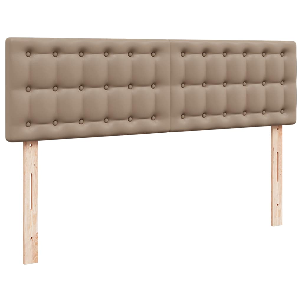 vidaXL Ottoman-Bett mit Matratzen Cappuccino 160x200cm Kunstleder