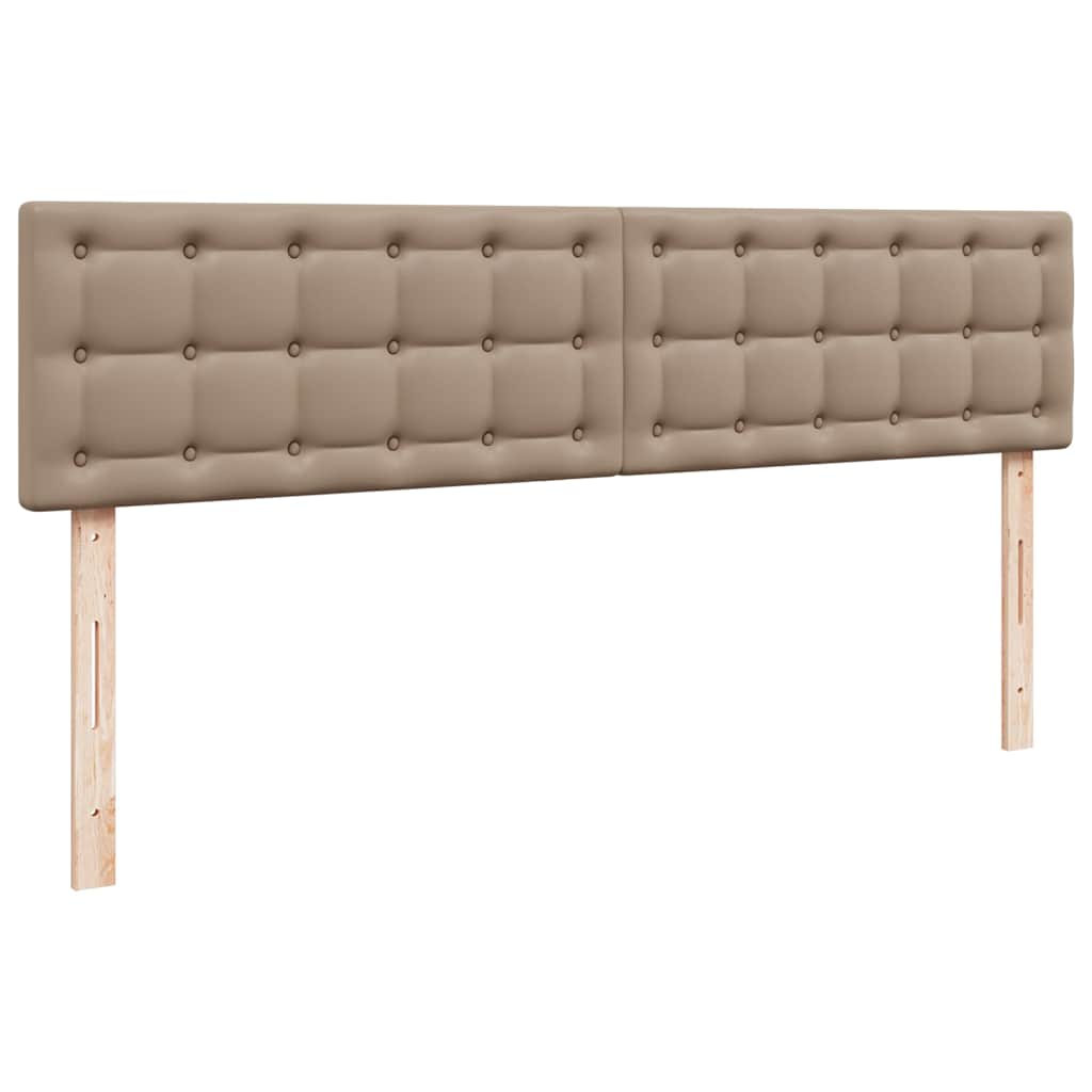 vidaXL Ottoman-Bett mit Matratzen Cappuccino 200x200cm Kunstleder