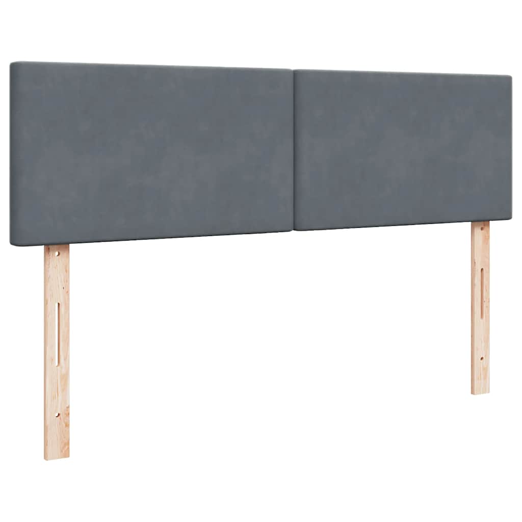 vidaXL Ottoman-Bett mit Matratzen Dunkelgrau 160x200 cm Stoff