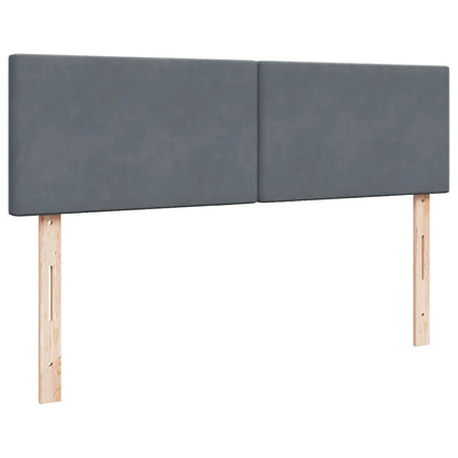 vidaXL Ottoman-Bett mit Matratzen Dunkelgrau 160x200 cm Stoff