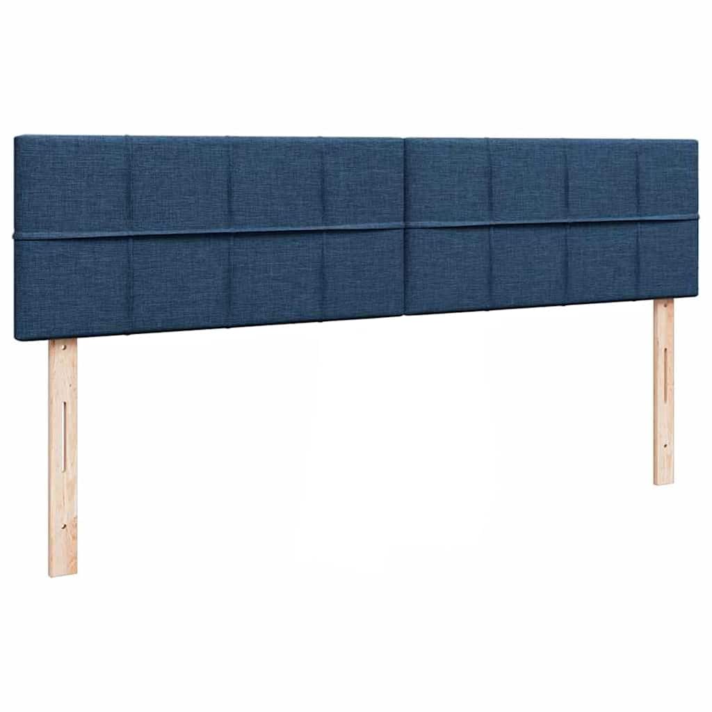 vidaXL Ottoman-Bett mit Matratzen Blau 180x200 cm Stoff