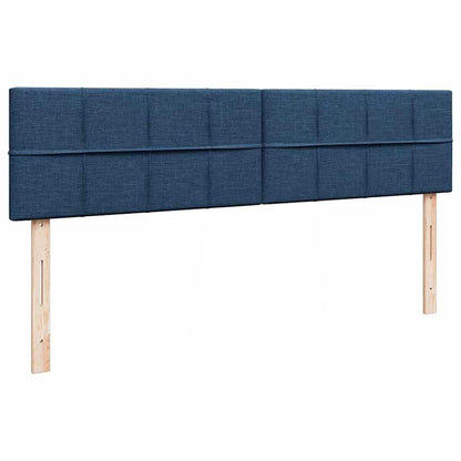 vidaXL Ottoman-Bett mit Matratzen Blau 180x200 cm Stoff