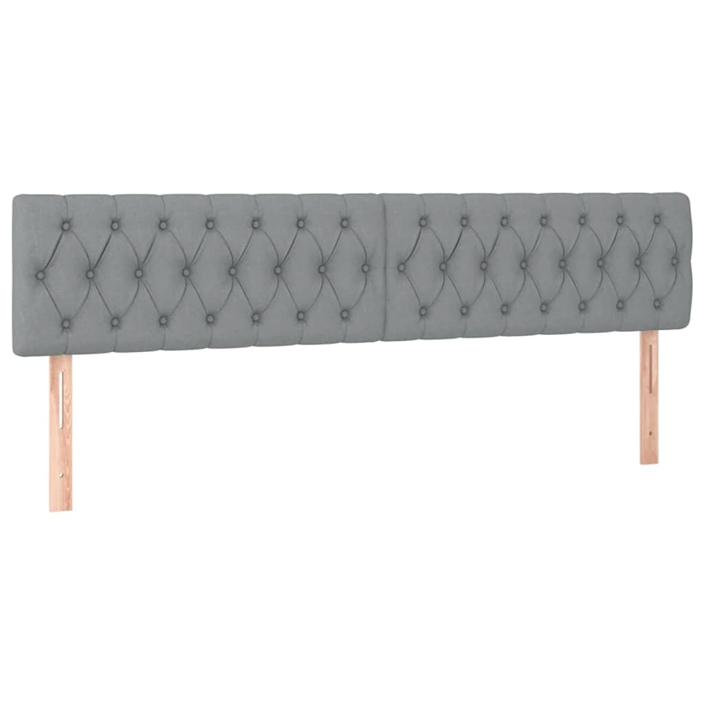 vidaXL Lit ottoman avec matelas Gris clair 180x200 cm Tissu